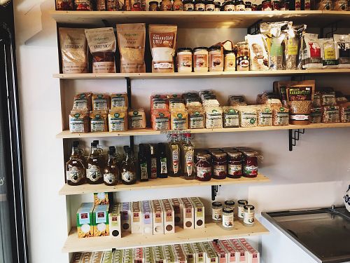 sections  at Vegan Bakkal in Istanbul