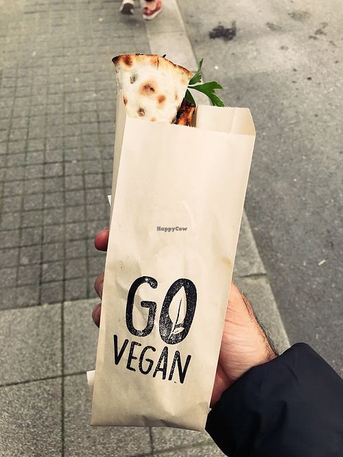 Lahmacun  at Vegan Bakkal in Istanbul