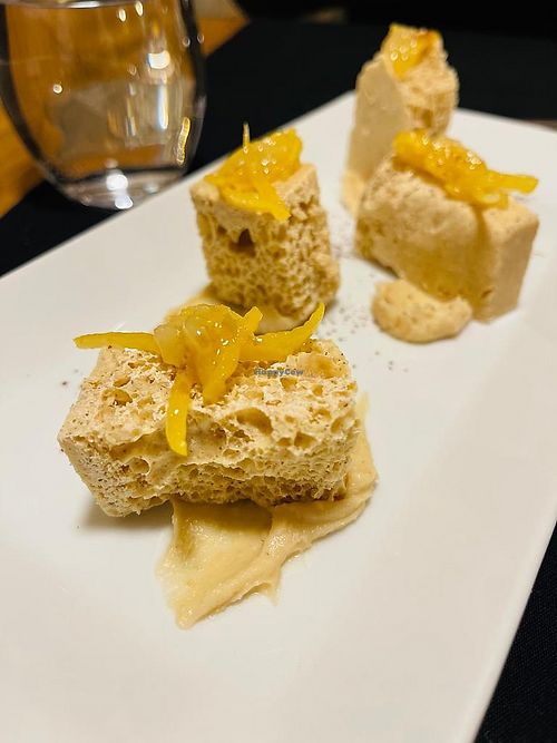 White chocolate dessert #Veganuary at Casa Albets in Lladurs