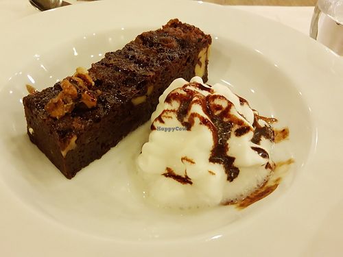 Brownie dessert at Casa Albets in Lladurs