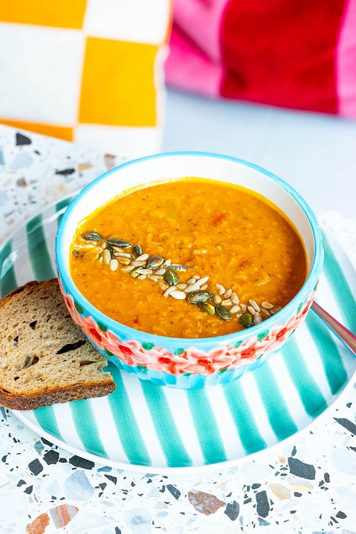 ETN Indian Lentilsoep, our famous homemade comfortfood at ETN in Enschede