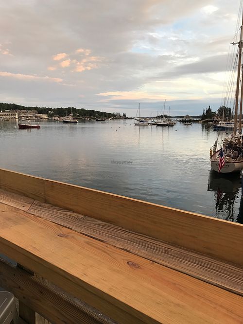 deck view at Mystic Mermaid in Boothbay Harbor