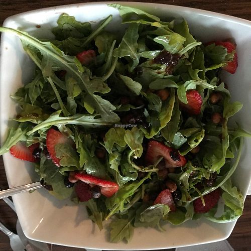 arugula salad at Mystic Mermaid in Boothbay Harbor