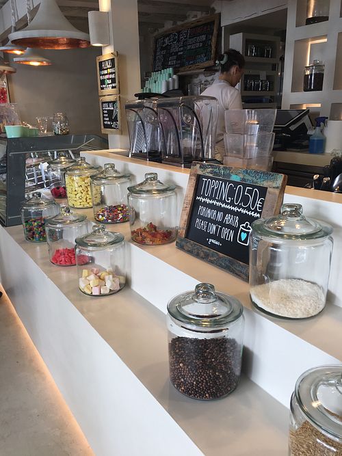 toppings at Vivi's Creamery in Ibiza
