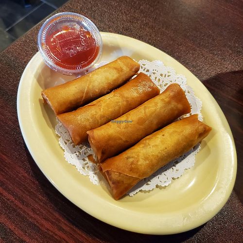 Vegan Egg Rolls at Vietnamese Noodle House in North Syracuse