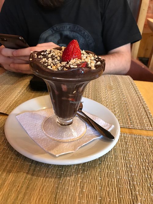 Vegan dessert at Ser-Afim Jardins in Sao Paulo