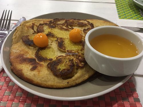 Pancakes at Bouganvilla in Ollantaytambo