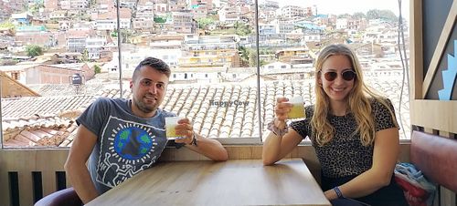 vegan maracuya sour at Chia Vegan Restaurant in Cusco