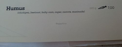 Vegan cold starter at Culture Club Strudla in Podgorica