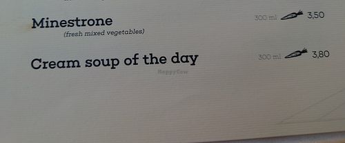 2 vegan soups at Culture Club Strudla in Podgorica