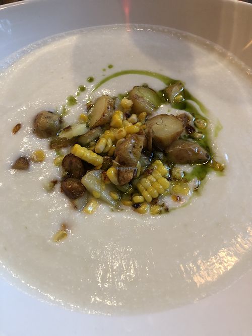 Most amazing soup!! at Pour Me Coffee & Wine Cafe in Danbury