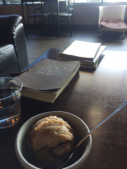 apple cinnamon nice cream at Ecclesia Coffee in Wichita