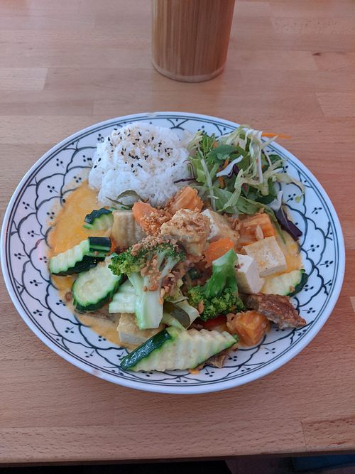 Simple Saigon with organic tofu at +84 Asian Restaurant in Berlin