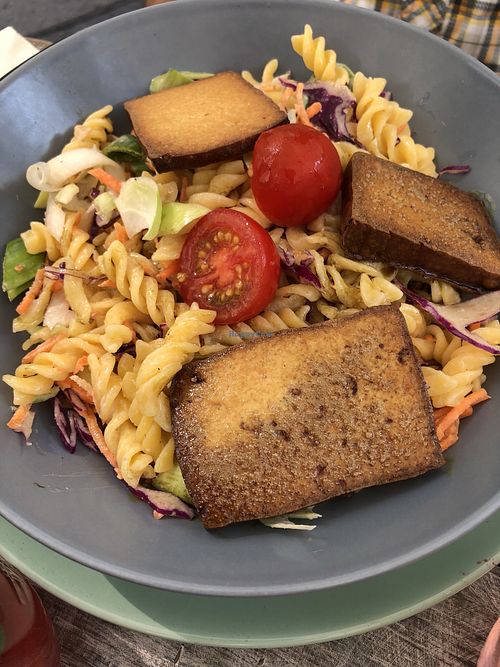 Pasta salad with smoked tofu   at Veggiezz - Opernring in Vienna