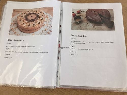 Menu  at MyRaw Food  in Brno