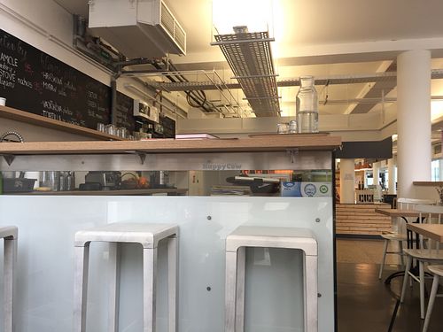 Seating  at MyRaw Food  in Brno