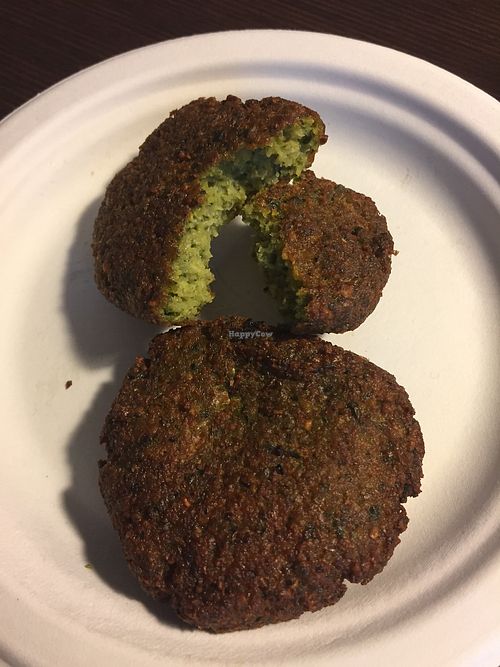Best falafel EVER! Moist and flavorful. Highly recommend. at Blend Cups Organic in Hackensack