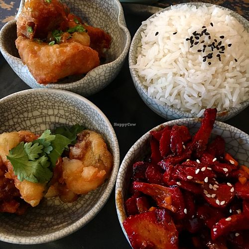 Vegan bbq bento. at Monsoon Thai Fusion in Battery Point