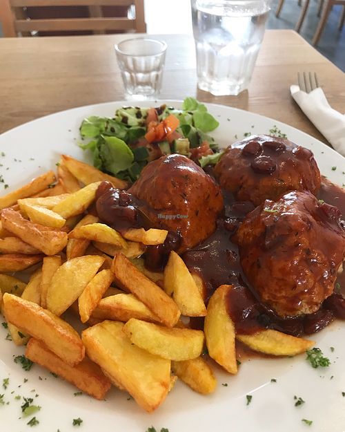 Liege-balls :) at The Judgy Vegan in Brussels