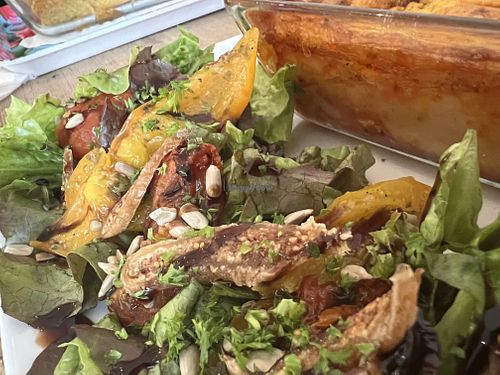 side salad  at The Judgy Vegan in Brussels