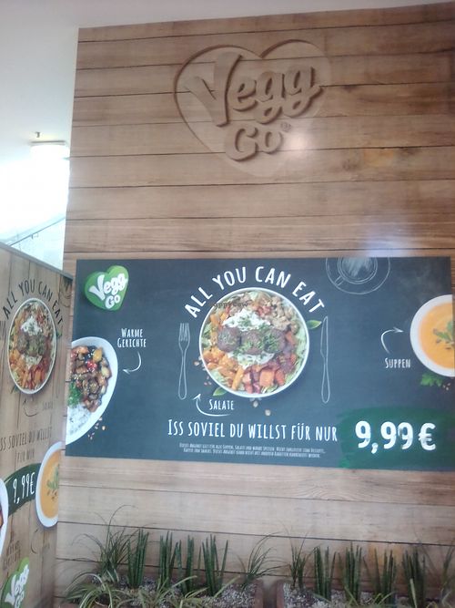 Buffet price - Sep 2018. at Vegg-Go in Vienna