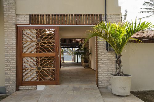 Coco-Knots Kite Lodge entrance  at Coco-Knots Kite Lodge in Itarema