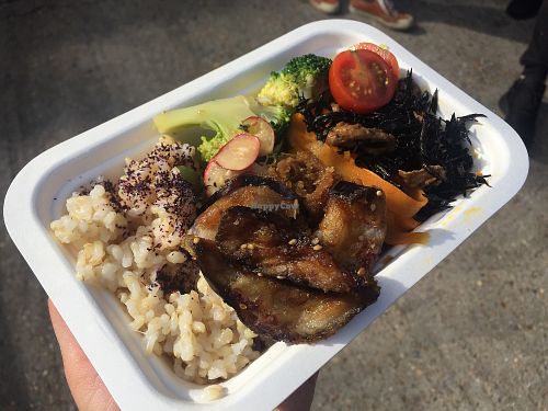 super tasty bento box! at Hai Dozo! in East London