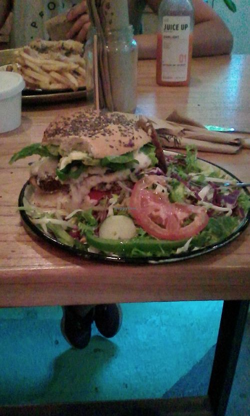 Milanesa y ensalada at Estilo Veggie in Buenos Aires