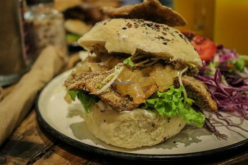 burger at Estilo Veggie in Buenos Aires