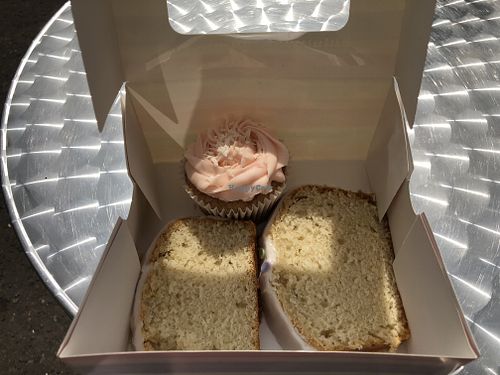 Lemon loaf and cupcake to takeaway   at Blue Bay Cafe and Bakery in Dundrum