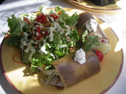 Raw Burrito Plate　B　1500yen at Hemp Cafe Tokyo in Tokyo