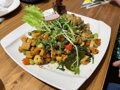 Thai style stir fried quinoa with tempeh   at The Green Room in Taipei