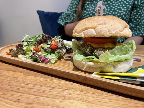 Bean burger   at The Green Room in Taipei