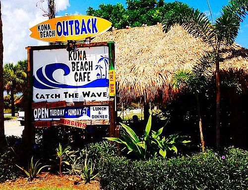 outside  at Kona Beach Cafe in Jensen Beach