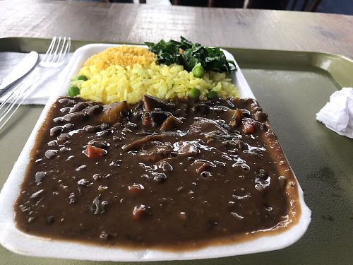 Feijoada at Vegan Park in Sao Paulo