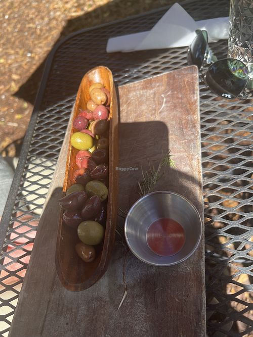 Olive appetizer. Also got the Vegan sandwich-but was so good, i forgot to take a picture    at The Pickled Palate in Mount Pleasant