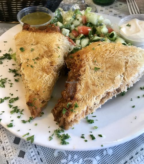 Eggplant Konafa at Mini Pita Cafe in Fort Lauderdale