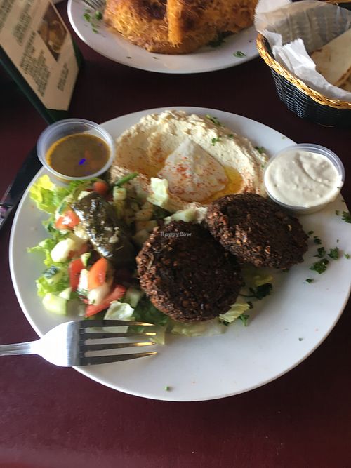 Vegan platter special  at Mini Pita Cafe in Fort Lauderdale