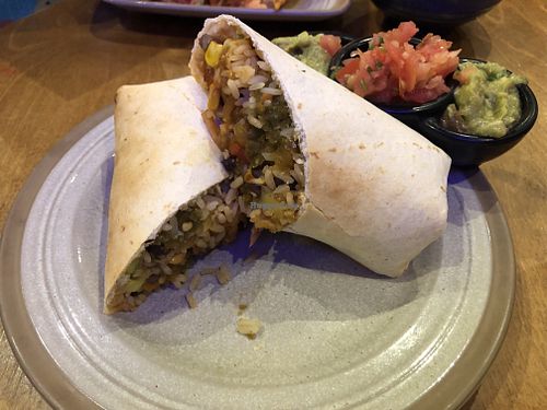 Vegan burrito at Bodega Cantina in Birmingham