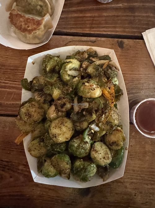 Salt and pepper Brussels sprouts  at Uncle Tsang's Kitchen - Food Trailer in Portland