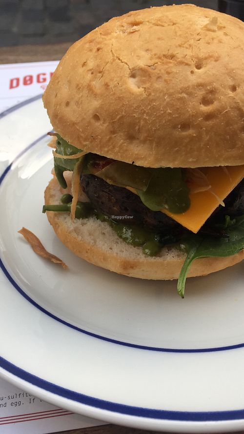 vegan Viking burger  at Dognvill Bar and Burger in Stavanger