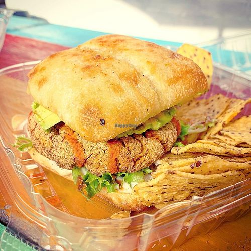 Chick’n sandwich  at Hippy Chick Hummus in Frederick