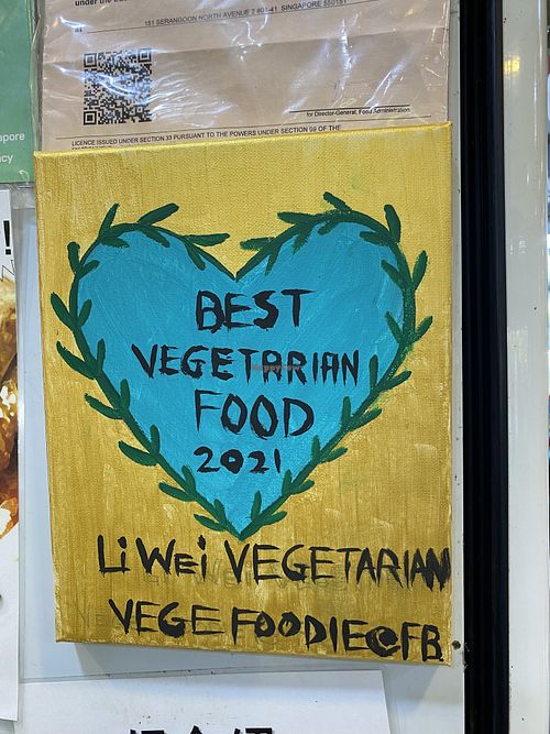 Vege Foodie at Li Wei Vegetarian 笠维素食 in Northeast Singapore