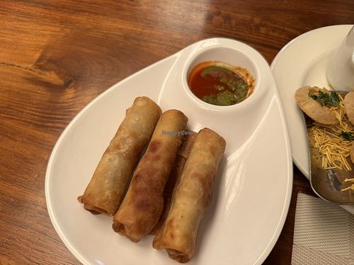 Veg spring rolls  at Veg-delight in Lilongwe