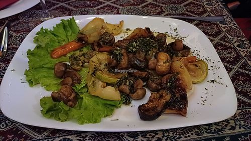 Grilled veggies at Nanina Kuhinja in Sarajevo