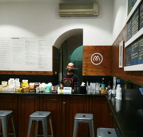 Leonardo, the friendly owner!  at Manna in Rome