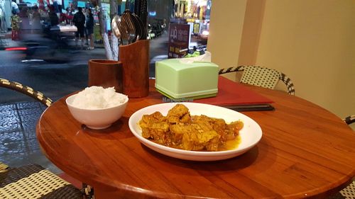 Tofu with lemongrass and tomato sauce at Nhat Da in Hoi An