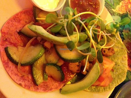 Tempeh fajitas at R. Thomas Deluxe Grill in Atlanta