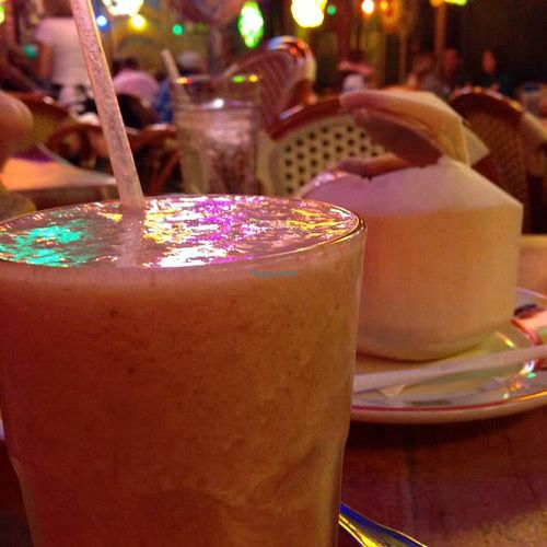 coconut smoothie  at R. Thomas Deluxe Grill in Atlanta