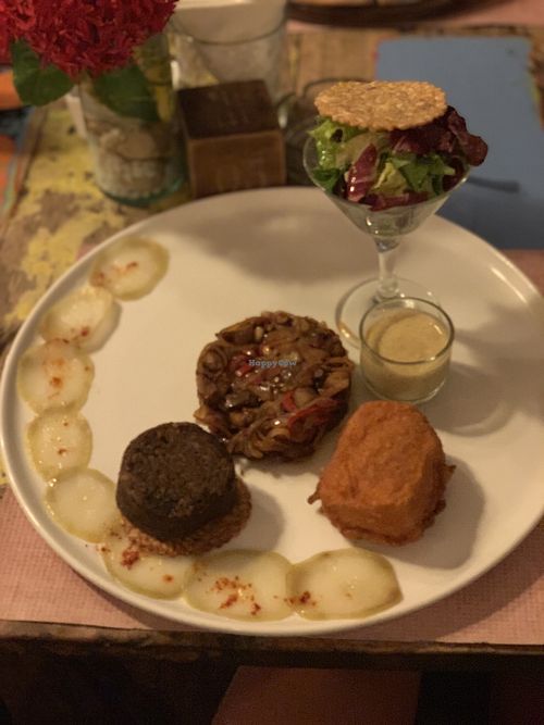 Tempura tofu. Okay. at Mediterraneo in 